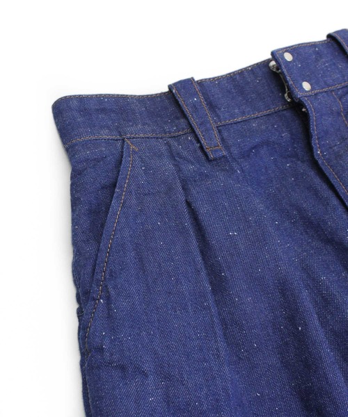 RNA（アールエヌエー）の「T0992 コットンリネンデニムハーフパンツ（デニムパンツ・レディース・インディゴブルー/キナリ・SMALL/MEDIUM）」の8枚目の写真