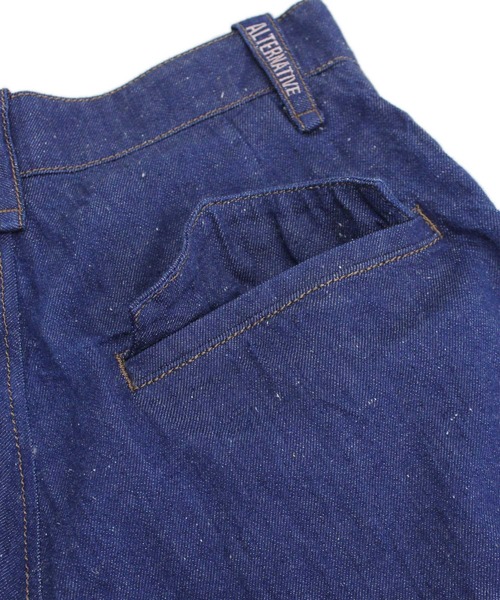 RNA（アールエヌエー）の「T0992 コットンリネンデニムハーフパンツ（デニムパンツ・レディース・インディゴブルー/キナリ・SMALL/MEDIUM）」の13枚目の写真