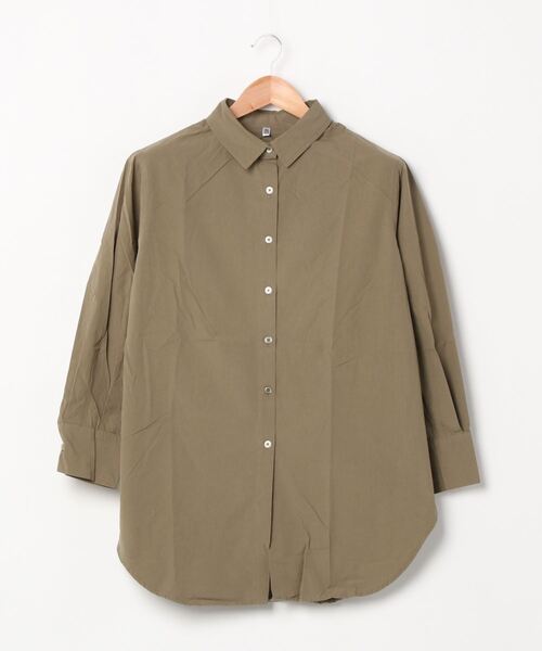 coca(coca)(コカ)の「タイプライターシャツ(シャツ/ブラウス・レディース・ホワイト/カーキ・ONE SIZE)」の5枚目の写真