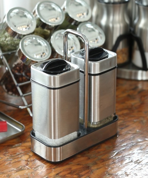 CUBE SPICE JAR SET OF 2 /キューブ スパイス ジャー セット オブ 2