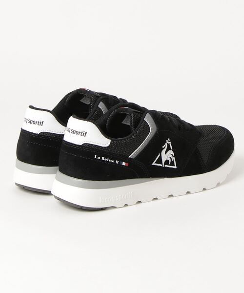 le coq sportif(ルコックスポルティフ)の「【le coq sportif】LA セ-ヌ II ワイド(スニーカー・レディース・ブラック×ホワイト・23/23.5/24/24.5/22.5)」の2枚目の写真