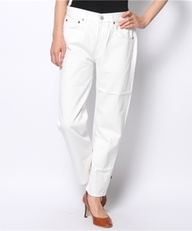 【クロワッサン掲載】8分丈ホワイトデニム