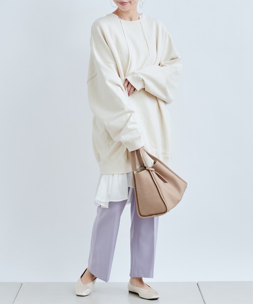 DouDou（ドゥドゥ）の「裾フリルチュニックブラウス（シャツ/ブラウス・レディース・オフホワイト/ベージュ・FREE）」の22枚目の写真