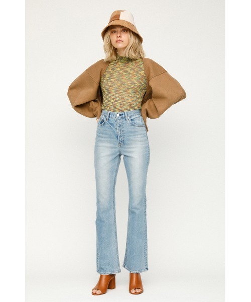 SLY（スライ）の「CROP MG CD ミドルゲージ カーディガン（カーディガン/ボレロ・レディース・ベージュ/ブラック・FREE）」の11枚目の写真