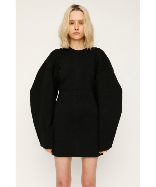 SLY（スライ）の「CROP MG CD ミドルゲージ カーディガン（カーディガン/ボレロ・レディース・ベージュ/ブラック・FREE）」の3枚目の写真