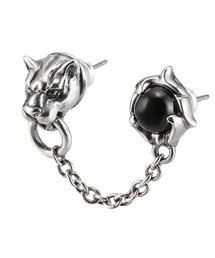 BIZARRE（ビザール）の「Bizarre ビザール フレグランスドパンサーダブルシルバーピアス（ピアス（片耳用））」