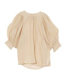 シアーボリュームスリーブブラウス【セットアップ着用可能】