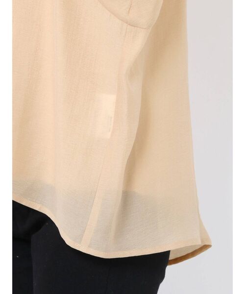 LAGUNAMOON（ラグナムーン）の「シアーボリュームスリーブブラウス【セットアップ着用可能】（シャツ/ブラウス・レディース・ブラック/ベージュ/ピンク・FREE）」の14枚目の写真