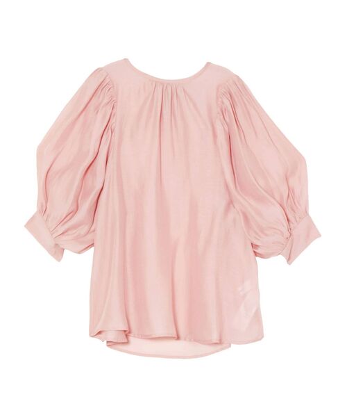 LAGUNAMOON（ラグナムーン）の「シアーボリュームスリーブブラウス【セットアップ着用可能】（シャツ/ブラウス・レディース・ブラック/ベージュ/ピンク・FREE）」の20枚目の写真