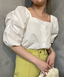 Chico（チコ）の「5分袖2wayパフスリーブブラウス（シャツ/ブラウス）」