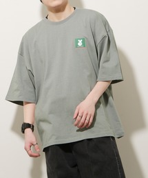 【ZIP FIVE】【WEB限定】古着風ビッグシルエットパロディワンポイントTシャツ