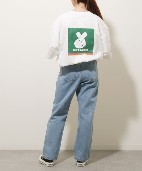 ZIP FIVE(ジップファイブ)の「【ZIP FIVE】【WEB限定】古着風ビッグシルエットパロディワンポイントTシャツ(Tシャツ/カットソー・レディース・ホワイト/ブラック/グレー・MEDIUM/LARGE)」の6枚目の写真