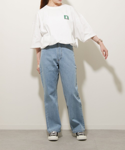 ZIP FIVE(ジップファイブ)の「【ZIP FIVE】【WEB限定】古着風ビッグシルエットパロディワンポイントTシャツ(Tシャツ/カットソー・レディース・ホワイト/ブラック/グレー・MEDIUM/LARGE)」の8枚目の写真