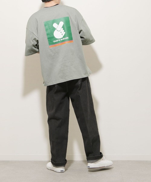 ZIP FIVE(ジップファイブ)の「【ZIP FIVE】【WEB限定】古着風ビッグシルエットパロディワンポイントTシャツ(Tシャツ/カットソー・レディース・ホワイト/ブラック/グレー・MEDIUM/LARGE)」の12枚目の写真