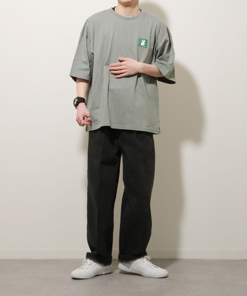 ZIP FIVE(ジップファイブ)の「【ZIP FIVE】【WEB限定】古着風ビッグシルエットパロディワンポイントTシャツ(Tシャツ/カットソー・レディース・ホワイト/ブラック/グレー・MEDIUM/LARGE)」の13枚目の写真