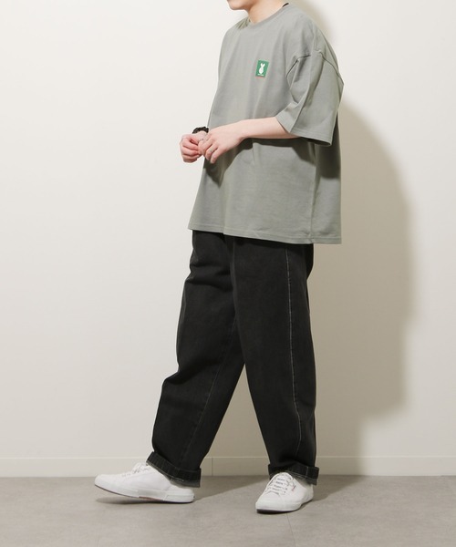 ZIP FIVE(ジップファイブ)の「【ZIP FIVE】【WEB限定】古着風ビッグシルエットパロディワンポイントTシャツ(Tシャツ/カットソー・レディース・ホワイト/ブラック/グレー・MEDIUM/LARGE)」の14枚目の写真