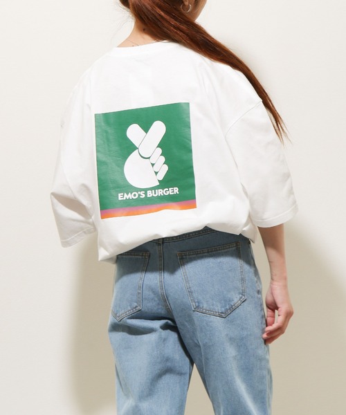 ZIP FIVE(ジップファイブ)の「【ZIP FIVE】【WEB限定】古着風ビッグシルエットパロディワンポイントTシャツ(Tシャツ/カットソー・レディース・ホワイト/ブラック/グレー・MEDIUM/LARGE)」の5枚目の写真
