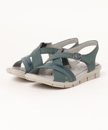 Piedi Nudi（ピエディヌーディ）の「【FELICE FERIE】 レザー 異素材使いデザインサンダル（サンダル）」