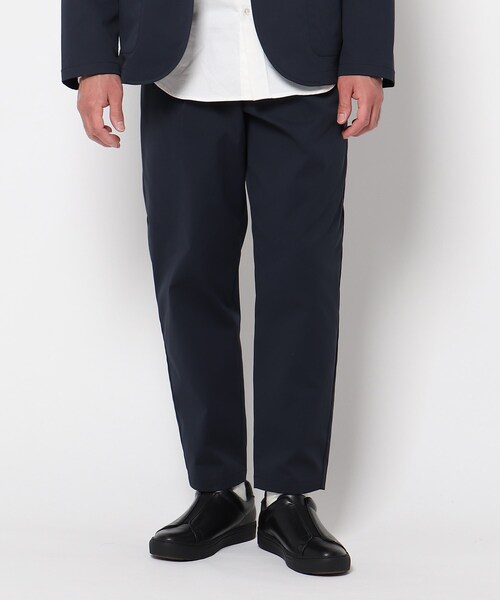 THE SHOP TK (ザ ショップ ティーケー )の「◆【Begin5月号掲載】【強吸水速乾】ワンタックワイドテーパードイージーパンツ(スーツパンツ・メンズ・ブラック/ベージュ/ネイビー・01/02/03/04)」の3枚目の写真