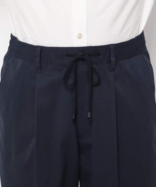 THE SHOP TK (ザ ショップ ティーケー )の「◆【Begin5月号掲載】【強吸水速乾】ワンタックワイドテーパードイージーパンツ(スーツパンツ・メンズ・ブラック/ベージュ/ネイビー・01/02/03/04)」の6枚目の写真