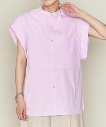 ASTRAET | ＜ASTRAET（アストラット）＞2ポケット スタンドカラー ノースリーブブラウス†(シャツ/ブラウス)