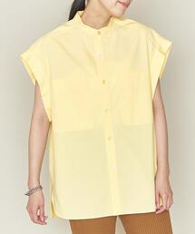 ASTRAET | ＜ASTRAET（アストラット）＞2ポケット スタンドカラー ノースリーブブラウス†(シャツ/ブラウス)