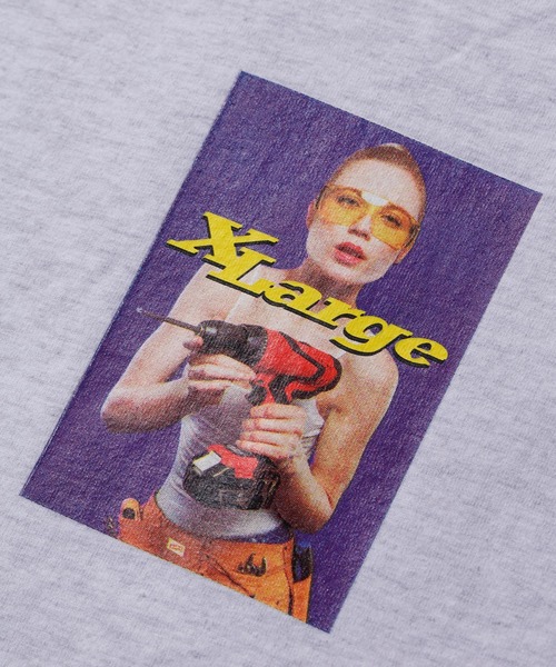 XLARGE(エクストララージ)の「S/S TEE ELECTRIC DRILL(Tシャツ/カットソー・メンズ・ホワイト/アッシュ/ブラック・M/L/XL/S)」の6枚目の写真