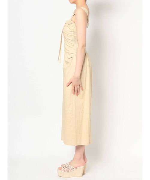 MERCURYDUO(マーキュリーデュオ)の「2WAYリネンギャザーデザインワンピース(ワンピース・レディース・イエロー/ボルドー・FREE)」の20枚目の写真