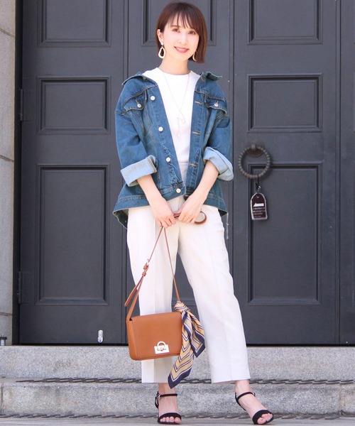 ElegChic（エレグシック）の「ビッグシルエットデニムジャケット（デニムジャケット・レディース・ブルー/ネイビー・M/L）」の19枚目の写真