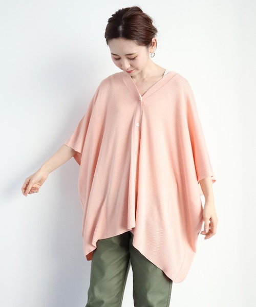 新品　♡ AMERI ポンチョ　ボレロ　ニット　ベージュ AMERICAN HOLIC（アメリカンホリック）の「ポンチョ風ニット