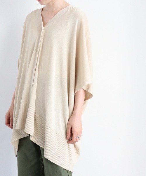 新品　♡ AMERI ポンチョ　ボレロ　ニット　ベージュ 新品 ♡ AMERI ポンチョ ボレロ ニット ベージュ