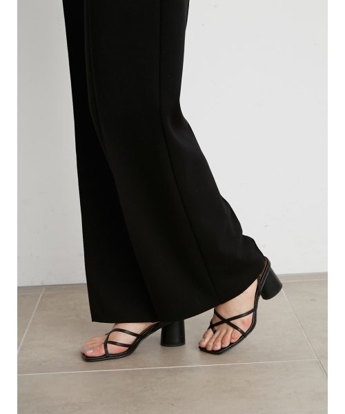 SNIDEL(スナイデル)の「ハイウエストワイドカットパンツ(その他パンツ・レディース・ブラック/ベージュ/モカ・1/0)」の16枚目の写真