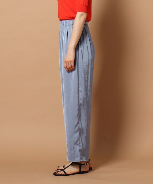 DRESSTERIOR（ドレステリア）の「◆【WEB限定】サテンギャザーパンツ（その他パンツ・レディース・ライトグリーン/ベージュ/ライトブルー・36/38）」の4枚目の写真