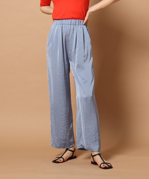 DRESSTERIOR（ドレステリア）の「◆【WEB限定】サテンギャザーパンツ（その他パンツ・レディース・ライトグリーン/ベージュ/ライトブルー・36/38）」の9枚目の写真