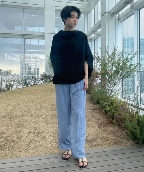 DRESSTERIOR（ドレステリア）の「◆【WEB限定】サテンギャザーパンツ（その他パンツ・レディース・ライトグリーン/ベージュ/ライトブルー・36/38）」の19枚目の写真