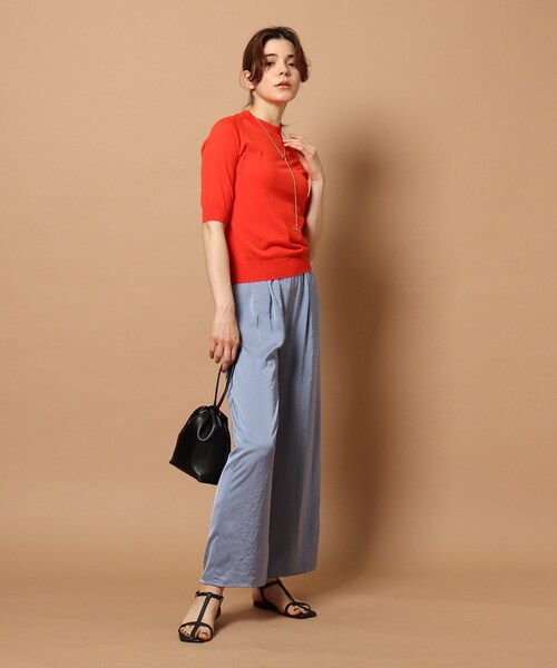 DRESSTERIOR（ドレステリア）の「◆【WEB限定】サテンギャザーパンツ（その他パンツ・レディース・ライトグリーン/ベージュ/ライトブルー・36/38）」の21枚目の写真