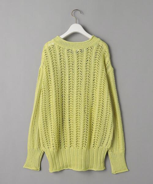 BEAUTY&YOUTH UNITED ARROWS（ビューティーアンドユースユナイテッドアローズ）の「BY クロシェロングスリーブニット（ニット/セーター・レディース・ホワイト/イエロー・FREE）」の11枚目の写真
