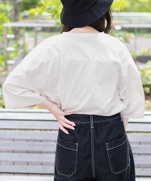 PairPair（ペアペア）の「CATプリントTシャツ(ユニセックス)（Tシャツ/カットソー・レディース・ブラック/アイボリー/ブルー系その他/レッド系その他・FREE）」の9枚目の写真