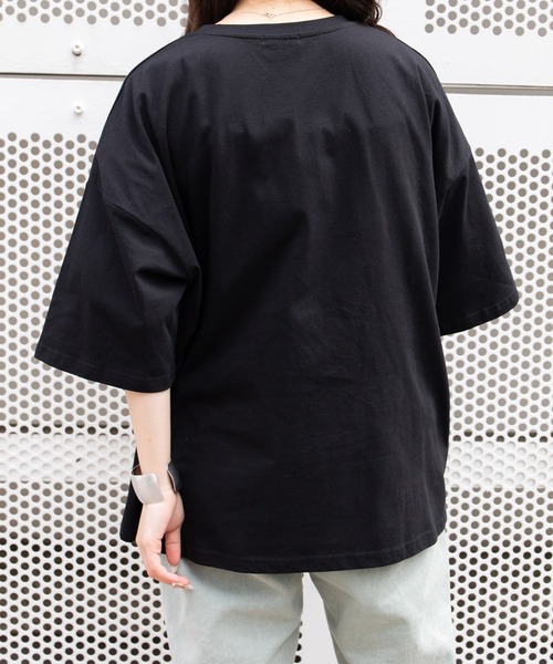 PairPair（ペアペア）の「CATプリントTシャツ(ユニセックス)（Tシャツ/カットソー・レディース・ブラック/アイボリー/ブルー系その他/レッド系その他・FREE）」の13枚目の写真