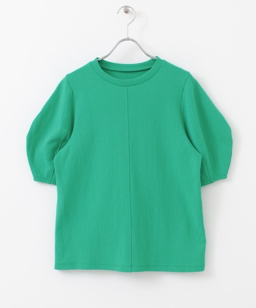 KBF（ケイビーエフ）の「アーモンドスリーブTシャツ（Tシャツ/カットソー・レディース・ホワイト/ラベンダー/グリーン/ブラウン・ONE）」の10枚目の写真