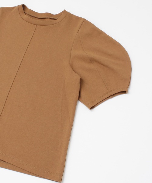 KBF（ケイビーエフ）の「アーモンドスリーブTシャツ（Tシャツ/カットソー・レディース・ホワイト/ラベンダー/グリーン/ブラウン・ONE）」の13枚目の写真