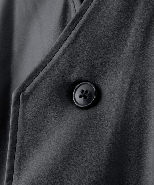 EMMA CLOTHES（エマクローズ）の「シンセティックレザー オーバーサイズ ジレベスト EMMA CLOTHES（ベスト・メンズ・ブラック・FREE）」の16枚目の写真