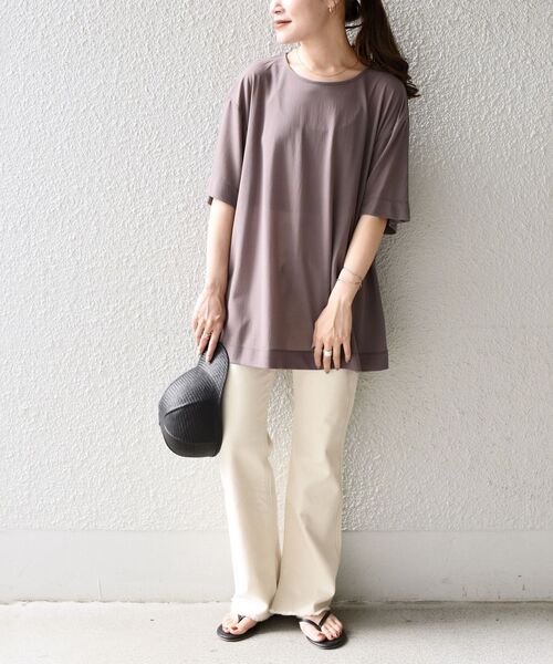 セール】SHIPS Days:ジャージーバックギャザーTee◇（Tシャツ