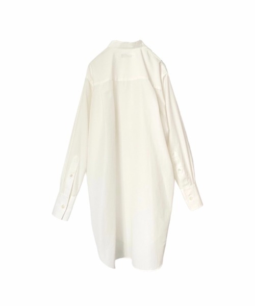 IJIIT&Co.(イジットアンドコー)の「IJIIT&Co. (イジットアンドコー) バンドカラーシャツ/ 5211B40006(シャツ/ブラウス・レディース・ホワイト・FREE)」の2枚目の写真