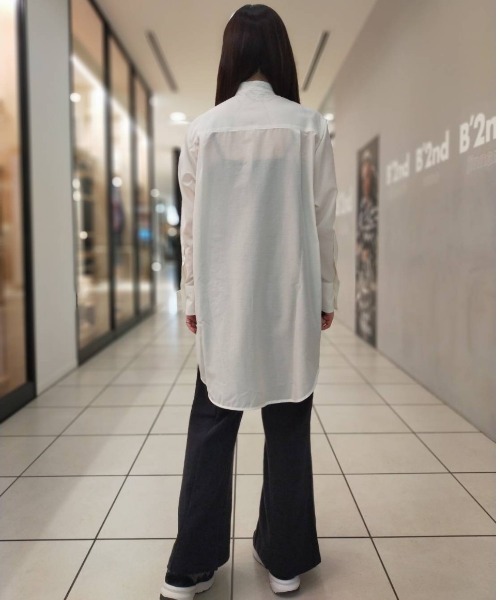 IJIIT&Co.(イジットアンドコー)の「IJIIT&Co. (イジットアンドコー) バンドカラーシャツ/ 5211B40006(シャツ/ブラウス・レディース・ホワイト・FREE)」の8枚目の写真