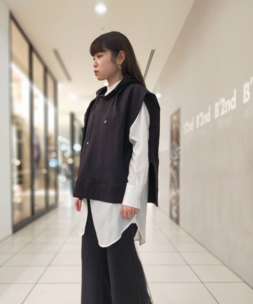 IJIIT&Co.(イジットアンドコー)の「IJIIT&Co. (イジットアンドコー) バンドカラーシャツ/ 5211B40006(シャツ/ブラウス・レディース・ホワイト・FREE)」の9枚目の写真