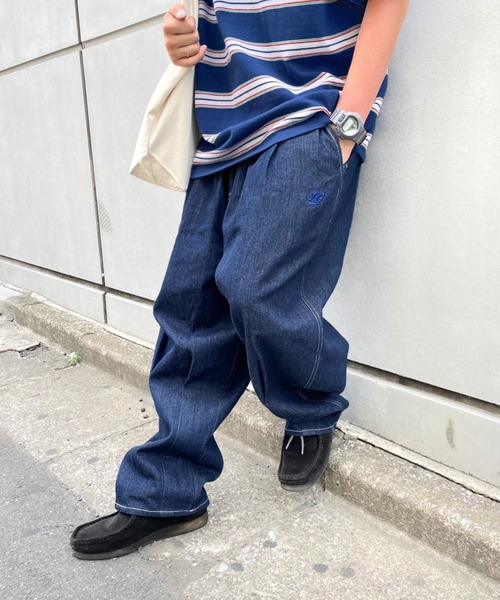 WHO'S WHO gallery（フーズフーギャラリー）の「【KOOKY'N/クーキー】ワイドチノ（チノパンツ・メンズ・ブラック/ベージュ/オフホワイト/インディゴブルー・FREE）」の4枚目の写真