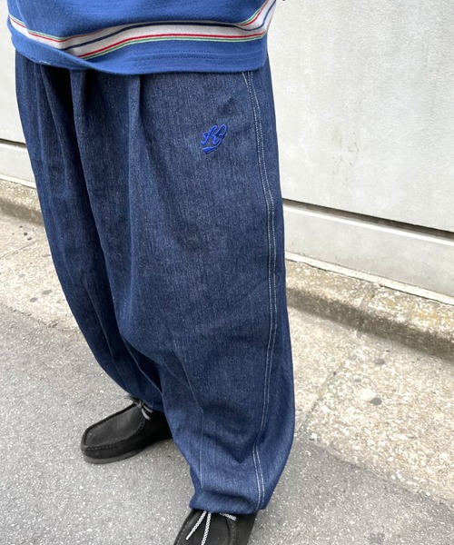 WHO'S WHO gallery（フーズフーギャラリー）の「【KOOKY'N/クーキー】ワイドチノ（チノパンツ・メンズ・ブラック/ベージュ/オフホワイト/インディゴブルー・FREE）」の7枚目の写真