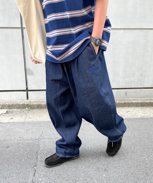 WHO'S WHO gallery（フーズフーギャラリー）の「【KOOKY'N/クーキー】ワイドチノ（チノパンツ・メンズ・ブラック/ベージュ/オフホワイト/インディゴブルー・FREE）」の5枚目の写真