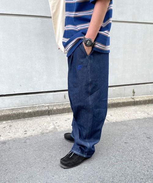 WHO'S WHO gallery（フーズフーギャラリー）の「【KOOKY'N/クーキー】ワイドチノ（チノパンツ・メンズ・ブラック/ベージュ/オフホワイト/インディゴブルー・FREE）」の6枚目の写真